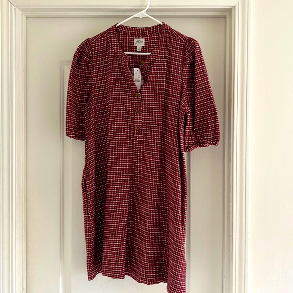 Brand new J. Crew flannel dress